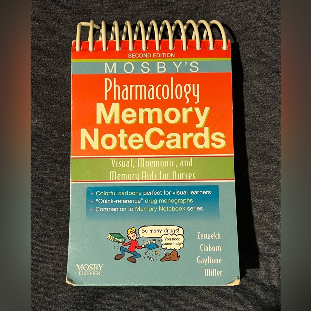 Mosby's Pharmacology Memory NoteCards - Picture 2 of 7